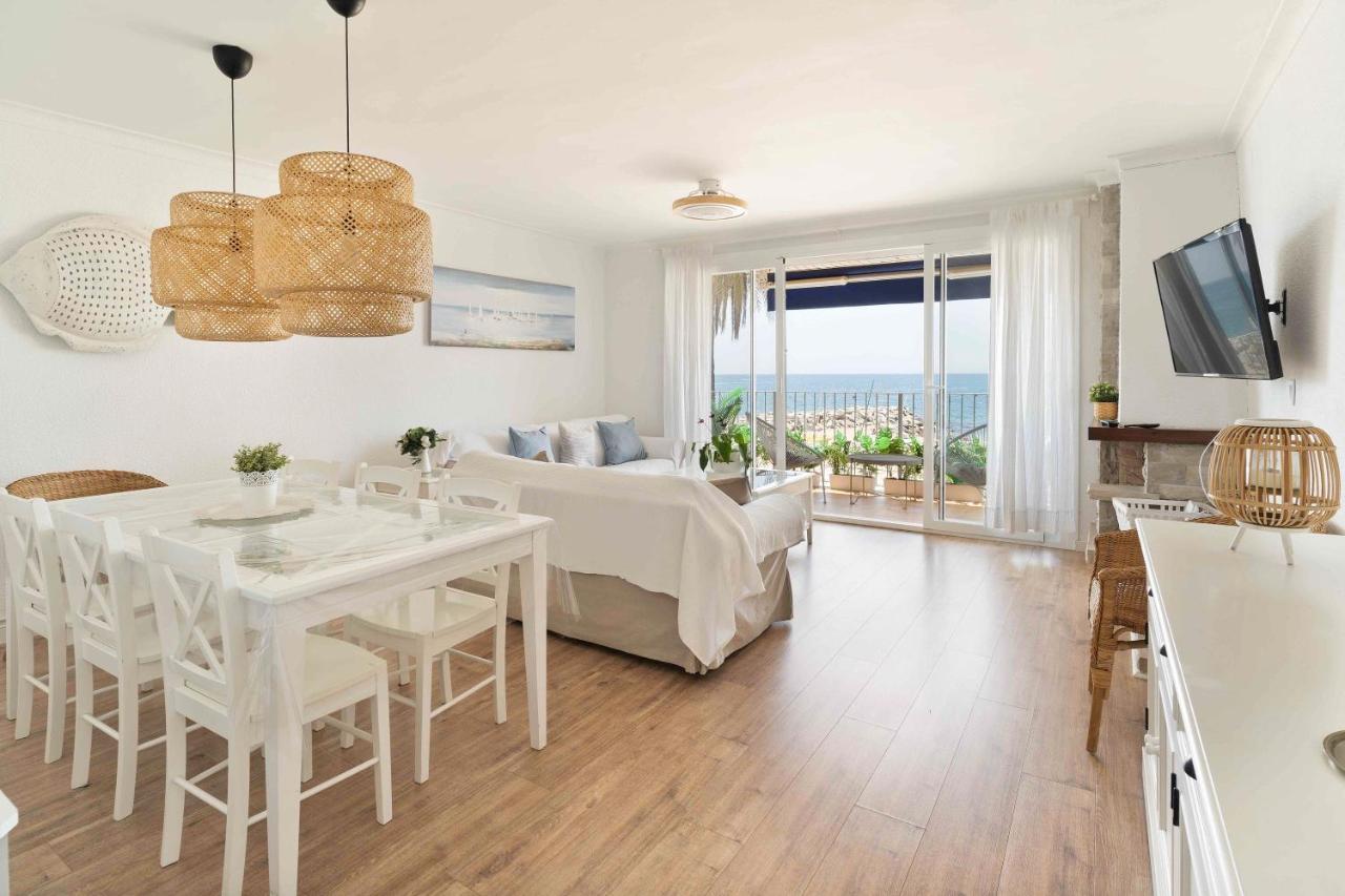 Apartamento Primera Linea De Mar Con Espectaculares Vistas Leilighet Sant Pol De Mar Eksteriør bilde