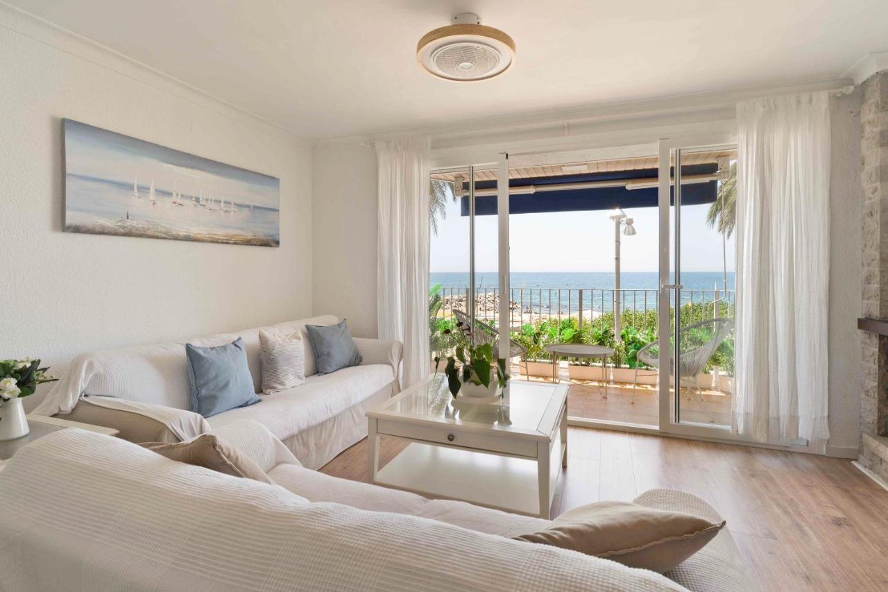 Apartamento Primera Linea De Mar Con Espectaculares Vistas Leilighet Sant Pol De Mar Eksteriør bilde